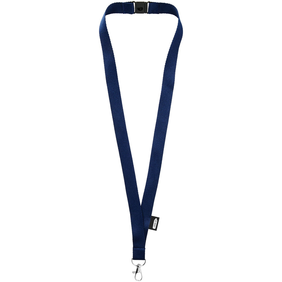 Lanyard Tom in PET riciclato con sgancio di sicurezza personalizzato con logo - Pubblienne