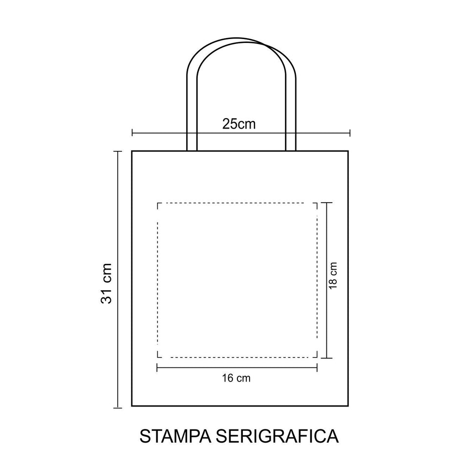 Gloria - Shopper In Carta Naturale personalizzato con logo - Pubblienne
