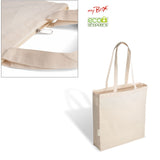 1035 Lorena - Borsa Shopping In Canvas Natural Dimensioni: cm 38x42x10 personalizzato con logo - Pubblienne