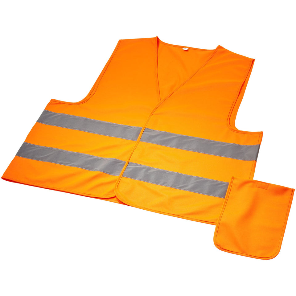Gilet di sicurezza Watch-out in custodia per uso professionale personalizzato con logo - Pubblienne