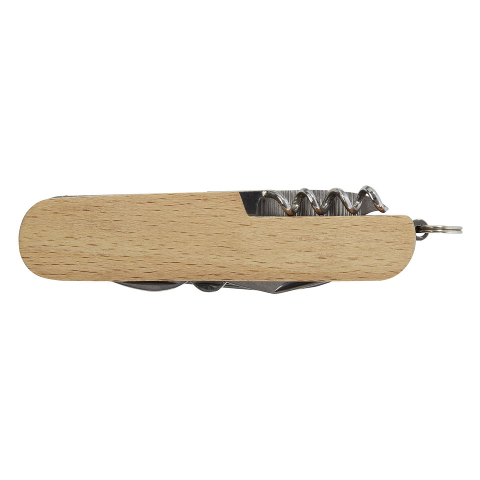 Coltellino tascabile in legno a 7 funzioni Richard personalizzato con logo - Pubblienne