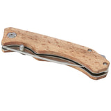 Coltello tascabile Dave in legno con clip per cintura personalizzato con logo - Pubblienne
