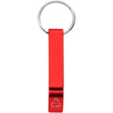 Portachiavi con apribottiglie e apriscatole in alluminio riciclato RCS Tao personalizzato con logo - Pubblienne