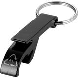 Portachiavi con apribottiglie e apriscatole in alluminio riciclato RCS Tao personalizzato con logo - Pubblienne