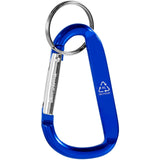Portachiavi con moschettone in alluminio riciclato certificato RCS Timor personalizzato con logo - Pubblienne