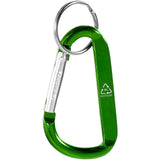Portachiavi con moschettone in alluminio riciclato certificato RCS Timor personalizzato con logo - Pubblienne