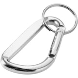 Portachiavi con moschettone in alluminio riciclato certificato RCS Timor personalizzato con logo - Pubblienne