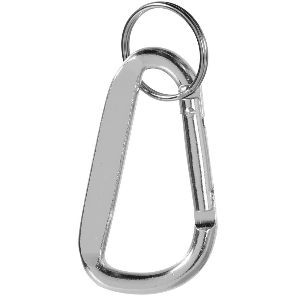 Portachiavi con moschettone in alluminio riciclato certificato RCS Timor personalizzato con logo - Pubblienne