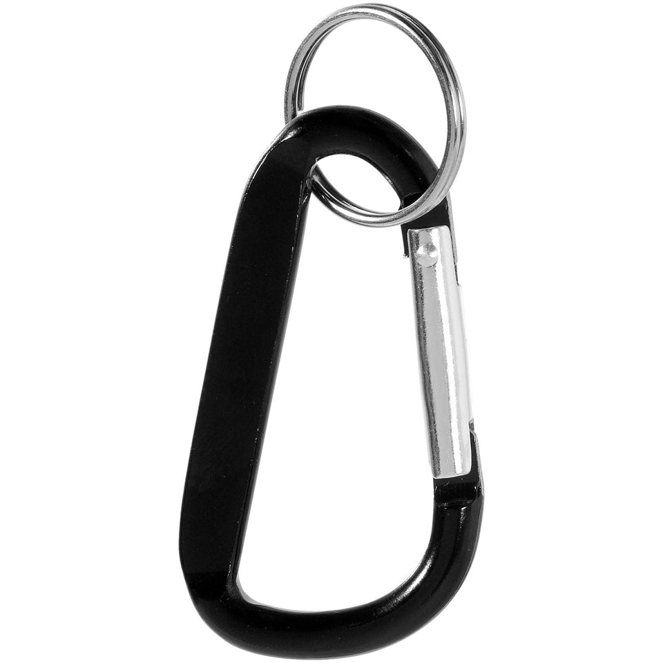 Portachiavi con moschettone in alluminio riciclato certificato RCS Timor personalizzato con logo - Pubblienne