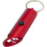 Portachiavi con torcia a LED e apribottiglie in alluminio riciclato IPX Flare personalizzato con logo - Pubblienne
