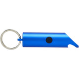 Portachiavi con torcia a LED e apribottiglie in alluminio riciclato IPX Flare personalizzato con logo - Pubblienne