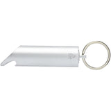 Portachiavi con torcia a LED e apribottiglie in alluminio riciclato IPX Flare personalizzato con logo - Pubblienne