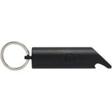 Portachiavi con torcia a LED e apribottiglie in alluminio riciclato IPX Flare personalizzato con logo - Pubblienne