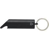 Portachiavi con torcia a LED e apribottiglie in alluminio riciclato IPX Flare personalizzato con logo - Pubblienne