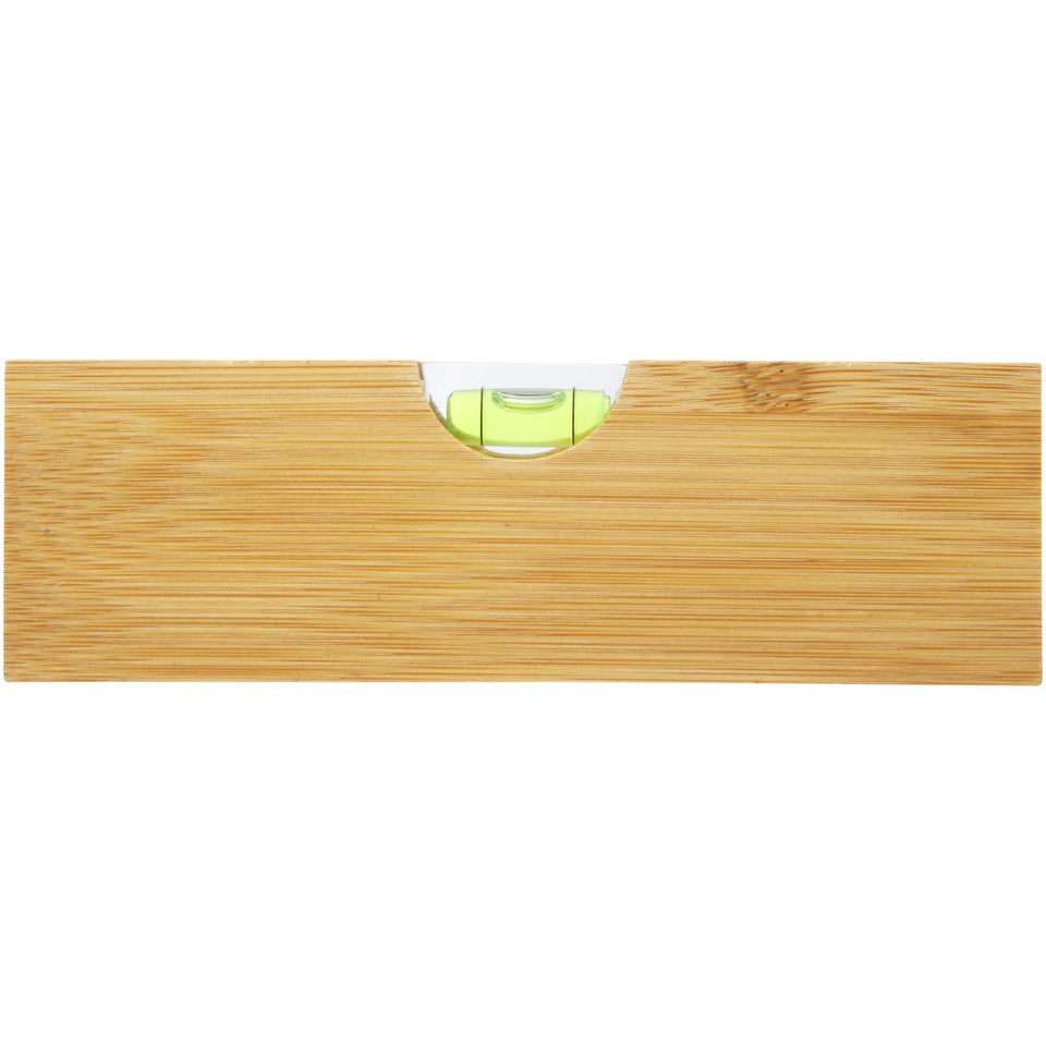 Livella a bolla con apribottiglie in bambù Flush personalizzato con logo - Pubblienne