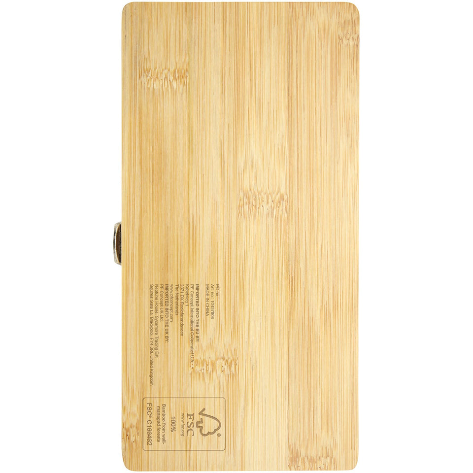 Set di utensili in bambù/plastica riciclata da 19 pezzi Rivet personalizzato con logo - Pubblienne