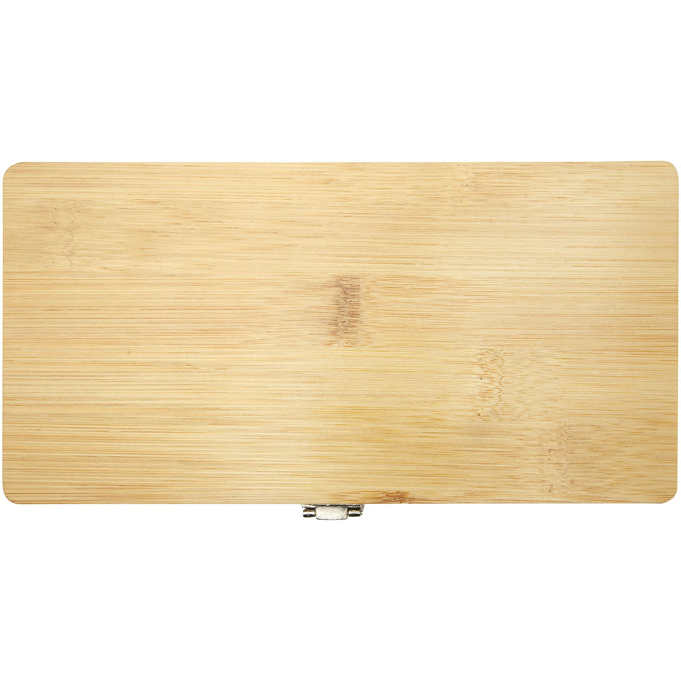 Set di utensili in bambù/plastica riciclata da 19 pezzi Rivet personalizzato con logo - Pubblienne