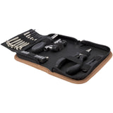 Set di attrezzi da 24 pezzi in plastica riciclata RCS con custodia in sughero Spike personalizzato con logo - Pubblienne