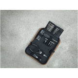 Set di attrezzi da 24 pezzi in plastica riciclata RCS con custodia in sughero Spike personalizzato con logo - Pubblienne
