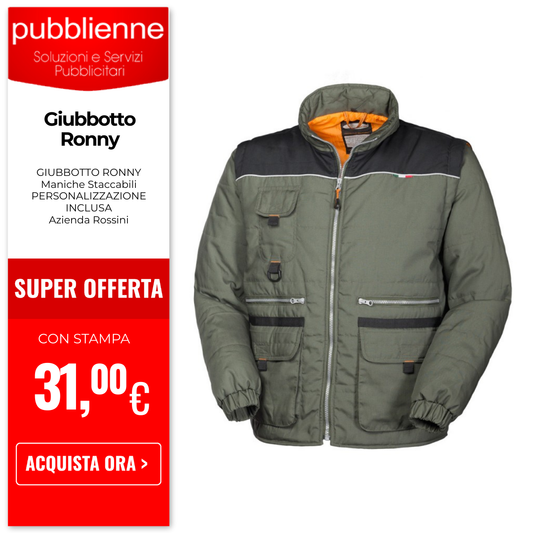 Giubbotto Ronny personalizzato con logo - Pubblienne