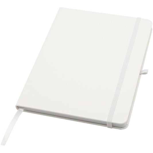 Blocco note formato A5 con copertina rigida in materiale riciclato e pagine a righe Teak personalizzato con logo - Pubblienne