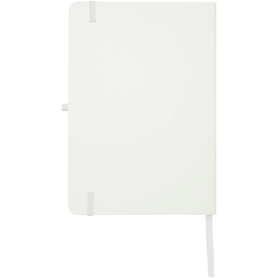 Blocco note formato A5 con copertina rigida in materiale riciclato e pagine a righe Teak personalizzato con logo - Pubblienne