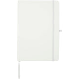 Blocco note formato A5 con copertina rigida in materiale riciclato e pagine a righe Teak personalizzato con logo - Pubblienne