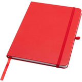 Blocco note formato A5 con copertina rigida in materiale riciclato e pagine a righe Teak personalizzato con logo - Pubblienne