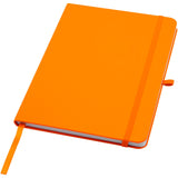 Blocco note formato A5 con copertina rigida in materiale riciclato e pagine a righe Teak personalizzato con logo - Pubblienne