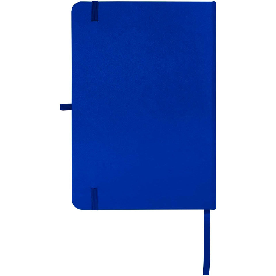 Blocco note formato A5 con copertina rigida in materiale riciclato e pagine a righe Teak personalizzato con logo - Pubblienne