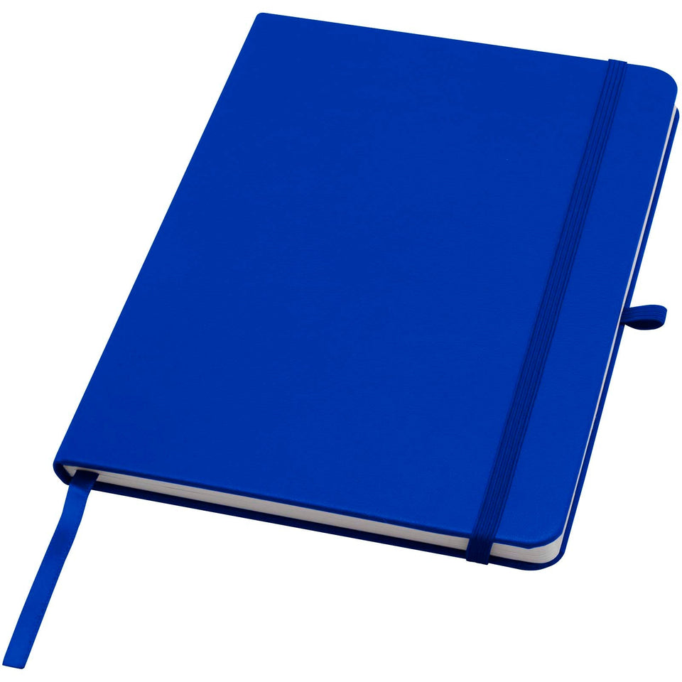 Blocco note formato A5 con copertina rigida in materiale riciclato e pagine a righe Teak personalizzato con logo - Pubblienne