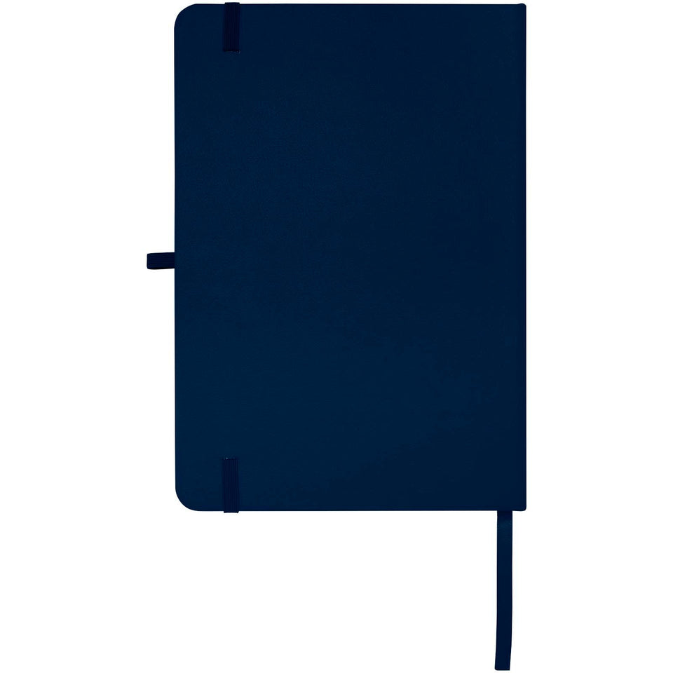 Blocco note formato A5 con copertina rigida in materiale riciclato e pagine a righe Teak personalizzato con logo - Pubblienne