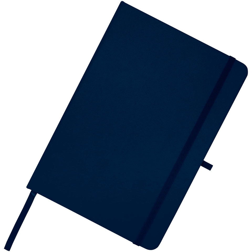 Blocco note formato A5 con copertina rigida in materiale riciclato e pagine a righe Teak personalizzato con logo - Pubblienne