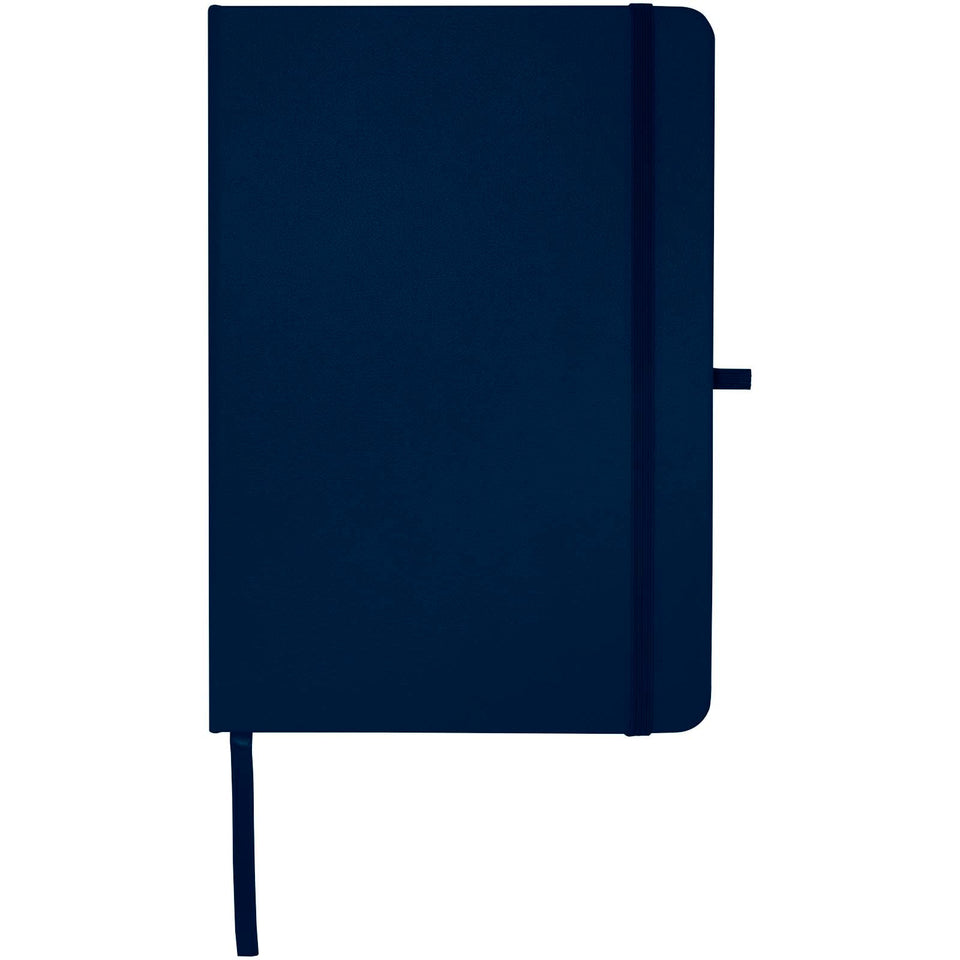 Blocco note formato A5 con copertina rigida in materiale riciclato e pagine a righe Teak personalizzato con logo - Pubblienne