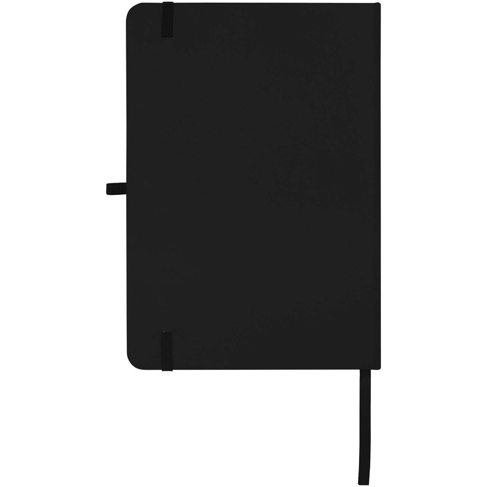 Blocco note formato A5 con copertina rigida in materiale riciclato e pagine a righe Teak personalizzato con logo - Pubblienne