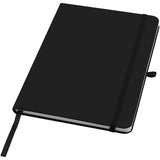 Blocco note formato A5 con copertina rigida in materiale riciclato e pagine a righe Teak personalizzato con logo - Pubblienne