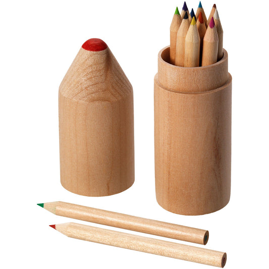 Set matite colorate da 12 pezzi Bossy personalizzato con logo - Pubblienne