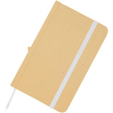 Blocco note formato A6 con copertina rigida in materiale riciclata e pagine bianche Reed personalizzato con logo - Pubblienne
