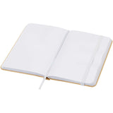 Blocco note formato A6 con copertina rigida in materiale riciclata e pagine bianche Reed personalizzato con logo - Pubblienne