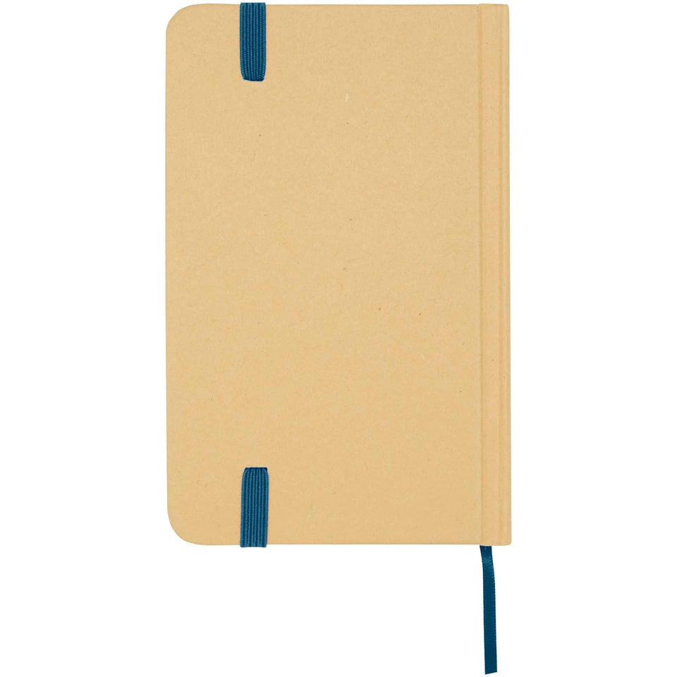 Blocco note formato A6 con copertina rigida in materiale riciclata e pagine bianche Reed personalizzato con logo - Pubblienne