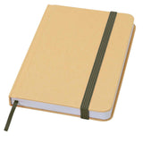 Blocco note formato A6 con copertina rigida in materiale riciclata e pagine bianche Reed personalizzato con logo - Pubblienne