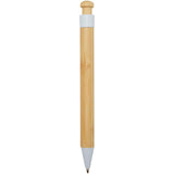Penna a sfera in plastica riciclata e bambù Rattan personalizzato con logo - Pubblienne