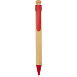 Penna a sfera in plastica riciclata e bambù Rattan personalizzato con logo - Pubblienne