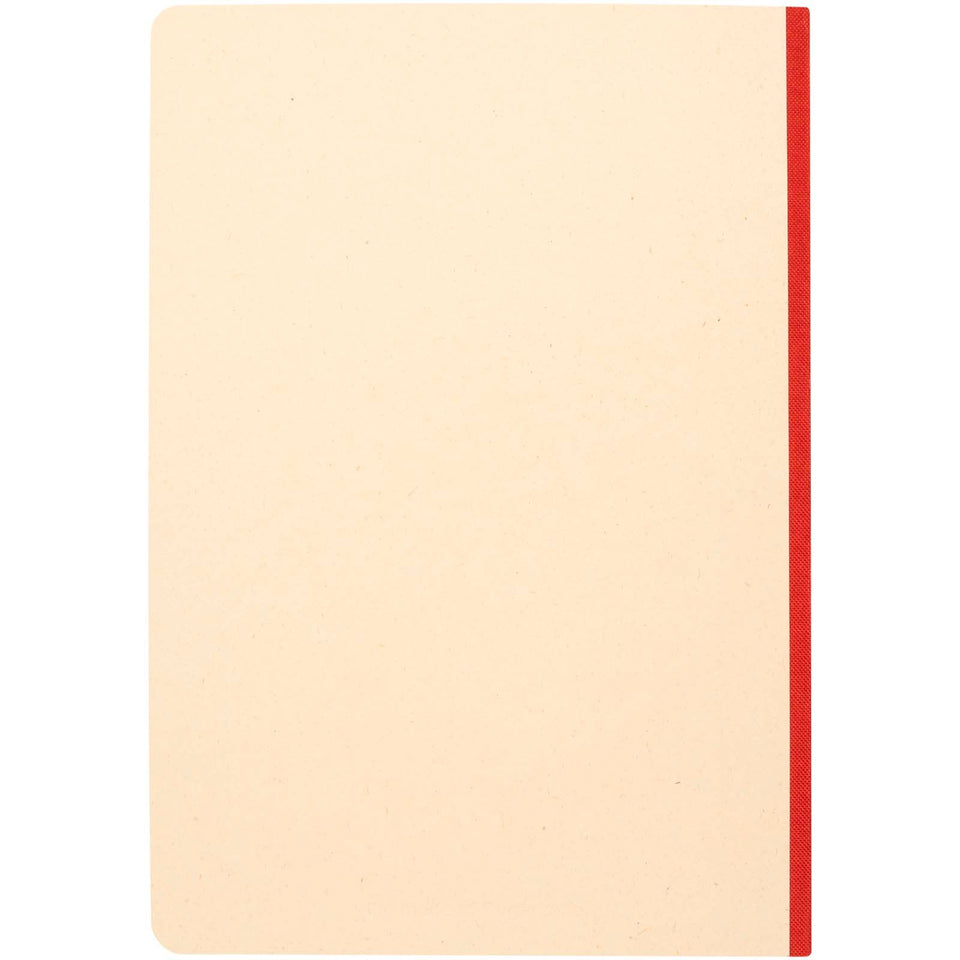 Blocco note formato A5 con copertina morbida in PET riciclato e carta a base di canna da zucchero Liliana personalizzato con logo - Pubblienne
