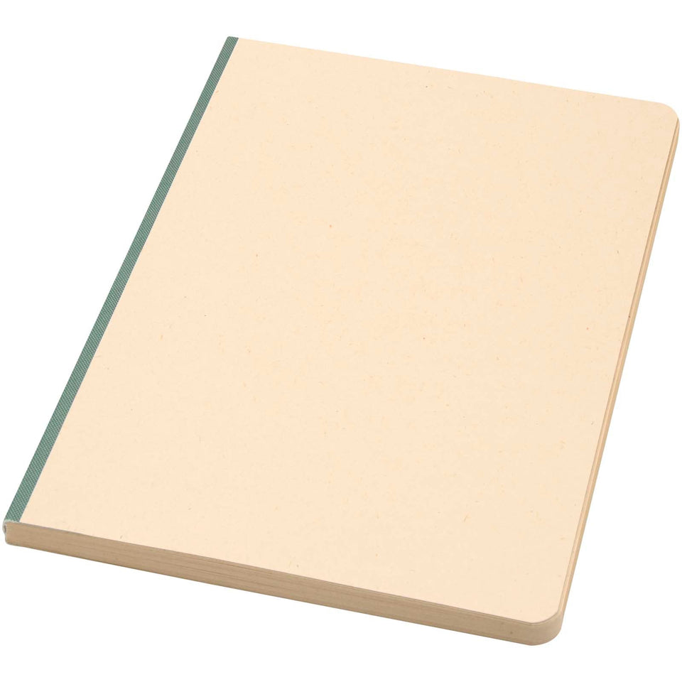 Blocco note formato A5 con copertina morbida in PET riciclato e carta a base di canna da zucchero Liliana personalizzato con logo - Pubblienne