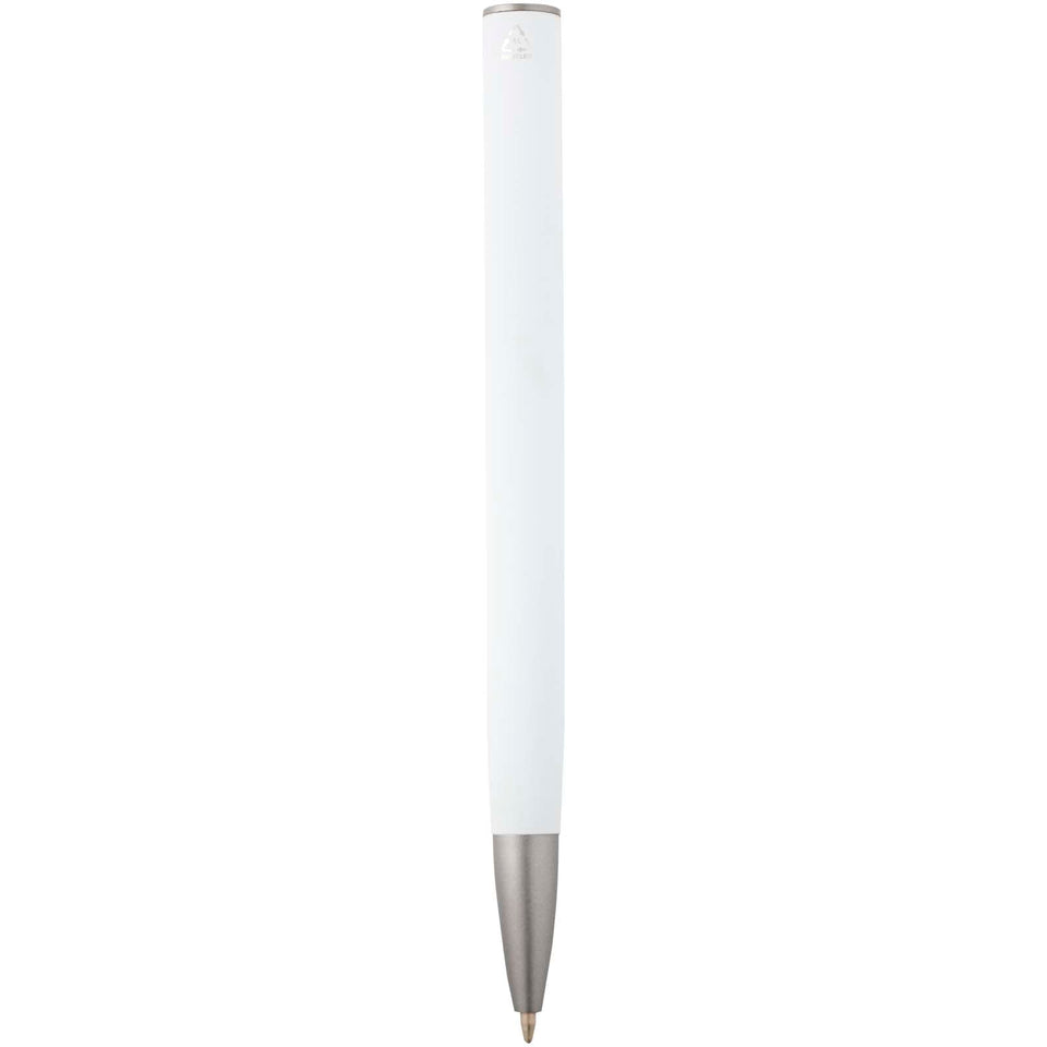 Penna a sfera in alluminio riciclato Ziguur (inchiostro nero) personalizzato con logo - Pubblienne
