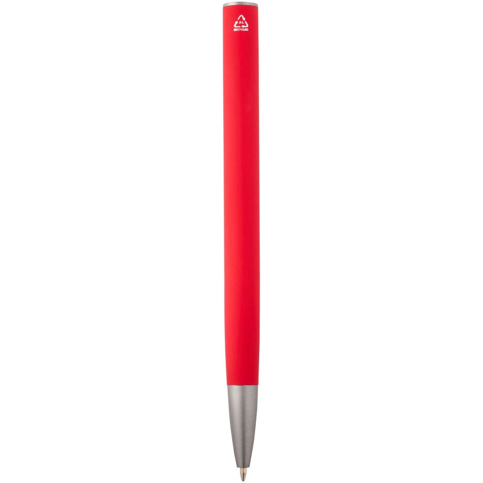 Penna a sfera in alluminio riciclato Ziguur (inchiostro nero) personalizzato con logo - Pubblienne
