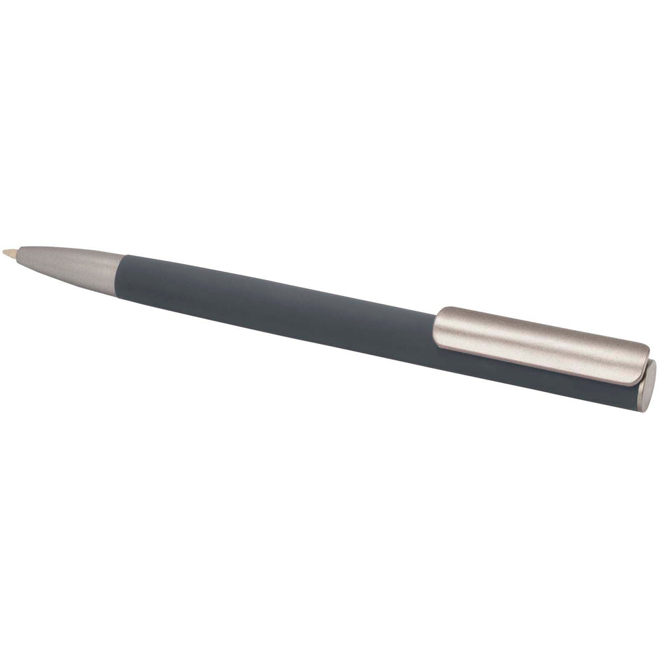 Penna a sfera in alluminio riciclato Ziguur (inchiostro nero) personalizzato con logo - Pubblienne