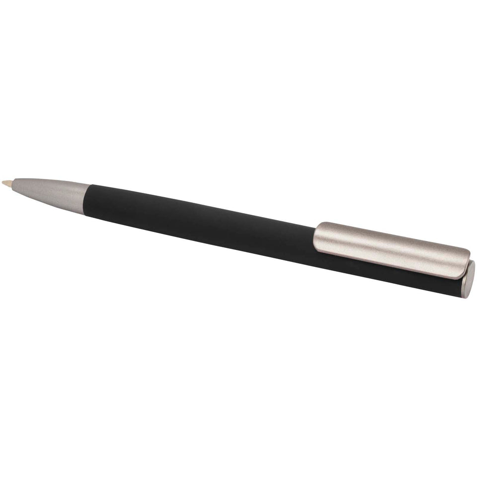 Penna a sfera in alluminio riciclato Ziguur (inchiostro nero) personalizzato con logo - Pubblienne