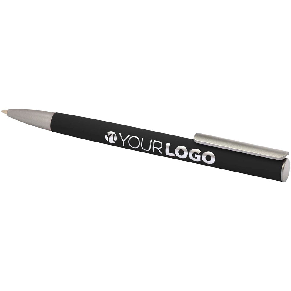 Penna a sfera in alluminio riciclato Ziguur (inchiostro nero) personalizzato con logo - Pubblienne